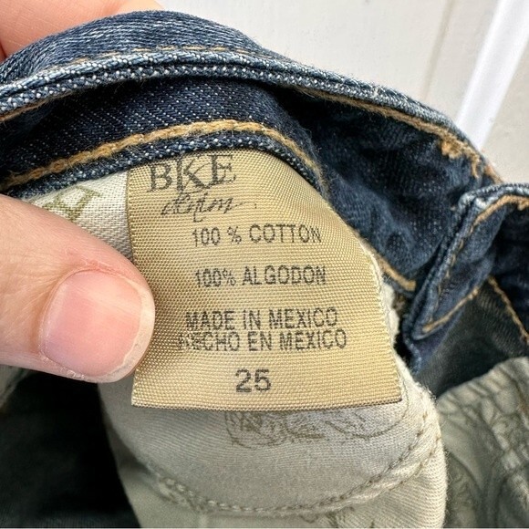 BKE Denim thick stitch jean capri capris women's 25 with an inseam of 20 - Picture 6 of 6